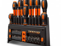 Handy Set De 39 Surubelnite Cu Suport 10741