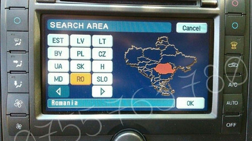 Harta navigatie Denso - Ford 2009-2010