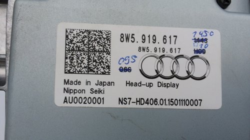 Head-up display Audi A4 8W B9 din 2016 8W5919617 8W5 919 617