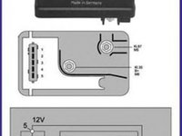 Huco releu instalatia de comanda bujii incandescente citroen, fiat, peugeot