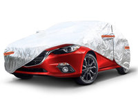 HusĂ Auto Aluminiu Cu Fermoar, Reflectiv, 120g + Bumbac, Argintiu, Mărime: L Amio 01111
