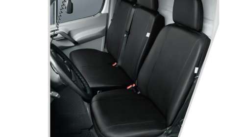 Husa auto scaun sofer Practical DV1 Trafic imitatie piele neagra pentru Renault Trafic 2001-2014, Opel Vivaro 2001-2014, Nissan Primastar