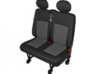 Husa bancheta cu doua locuri Apollo DV2 L, pentru Citroen Jumper, Fiat Ducato, Ford Transit, Iveco Daily, Mercedes Sprinter, Peugeot Boxer, Renault Mascot, Vw LT, Crafter