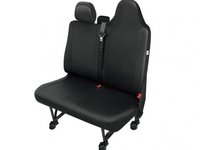 Husa bancheta cu doua locuri Practical DV2 Master imitatie piele neagra, pentru Renault Master III , Opel Movano III , Nissan NV 400, dupa 2010