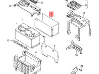 Husa baterie Volkswagen Polo 6N2 hatchback 2 usi 2001 argintiu LA7W VOLKSWAGEN POLO (6N2) [ 1999 - 2001 ] OEM 1J0915418A