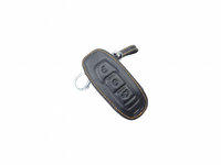 Husa cheie piele ecologica Ford Mondeo Focus Fiesta Kuga Galaxy S-Max Ranger Mustang 2015-2019 Keyless