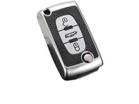 Husa insertii piele pentru cheie briceag Peugeot 107 207 307 307S 308 407 607 Citroen C2 C3 C4 C5 C6 C8
