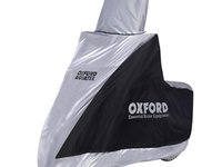 Husa Moto Exterior Oxford Aquatex Highscrreen Scootes Cover Argintiu Marimea S CV216