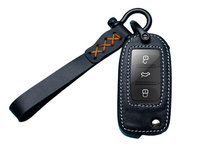 Husa neagra protectie pentru cheie tip briceag Polo Golf Passat Beetle Caddy EOS Tiguan, Skoda, Seat