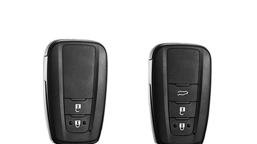 Husa negru pentru cheie 2-3 butoane Toyota Prius Camry Corolla CHR C-HR Rav 4 Land Cruiser Prado