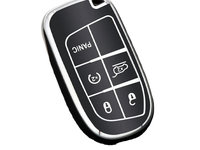 Husa pentru cheie Jeep Wrangler Renegade Compass Grand Cherokee Dodge Challenger Ram 1500 Chrysler 300C Journe