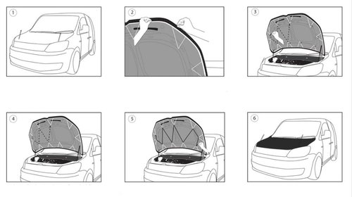 Husa protectie capota AUDI A6 C6 2004-2011 - HS451