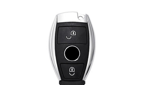 Husa rosu pentru cheie 2 butoane Mercedes A B C E R Class GLS GLA GLK GLC CLS CLA AMG W204 W205 W212 W463 W176