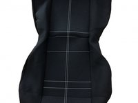Husa / Set huse scaune auto fata ( 2+1 ) VW T6 dupa 2016-prezent - autoutilitare - NEGRU