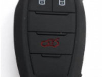 Husa silicon carcasa cheie compatibil Audi 3 butoane negru