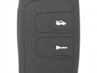 Husa silicon carcasa cheie compatibil Chevrolet 2 butoane negru