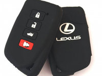 Husa silicon carcasa cheie pentru Lexus 3+1 buton de panica