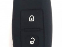 Husa silicon carcasa cheie pentru Seat 2 butoane negru