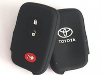 Husa silicon pentru carcasa cheie Toyota 2+1 buton de panica