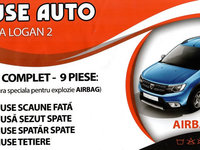 Huse scaun Dacia Logan II cusatura speciala AIRBAG ( BOR )