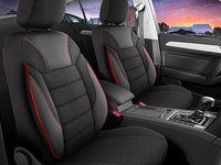 Huse scaune auto BMW SERIA 1 E81 2003-2012 Classico negru cusatura rosie