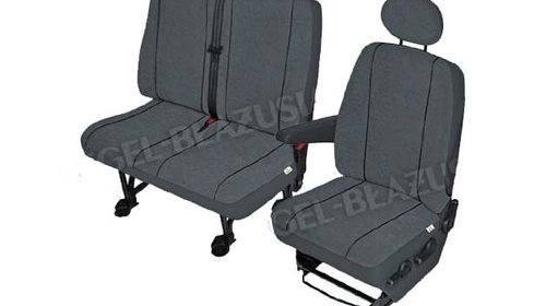 Huse scaune auto Citroen Jumper Fiat Ducato Ford Transit Iveco Daily Mercedes Sprinter Peugeot set 1+2 locuri