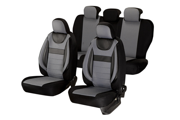 Huse scaune auto compatibile DACIA Logan I 2004-2012 / Dynamic Gri (44503)