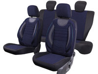 Huse scaune auto compatibile DACIA Logan I 2004-2012 / City Albastru (06259)