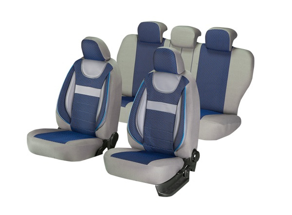 Huse scaune auto compatibile DACIA Logan I 2004-2012 / Dynamic Albastru (44499)