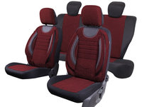 Huse scaune auto compatibile DACIA Logan II 2012-2020 / City Rosu (06258)