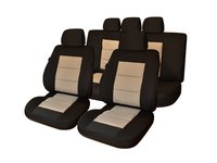 Huse scaune auto compatibile DACIA Sandero II 2012-2020 PREMIUM LUX (Negru UMB3)