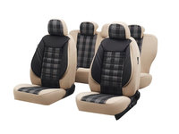 Huse scaune auto compatibile SEAT Leon II 2005-2012 / Sport Bej (05166)