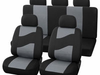 Huse Scaune Auto Daihatsu Gran Move - RoGroup Rider, cu fermoare pentru bancheta rabatabila, 11 bucati