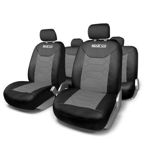 Huse Scaune Auto Mercedes R-Class W251 - Sparco Sport Gri - Negru 11 Buc