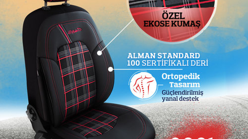 Huse scaune auto Nissan Qashqai Dynamic Negru Rosu