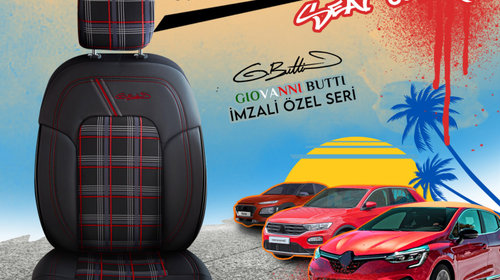 Huse scaune auto Nissan Qashqai Dynamic Negru Rosu