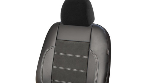 Huse scaune auto SKODA Superb II 2008-2015 / Exclusive Leather Alcantara (08649)