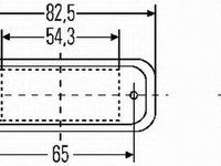 Iluminare numar de circulatie NEOPLAN Starliner HELLA 2KA005049011