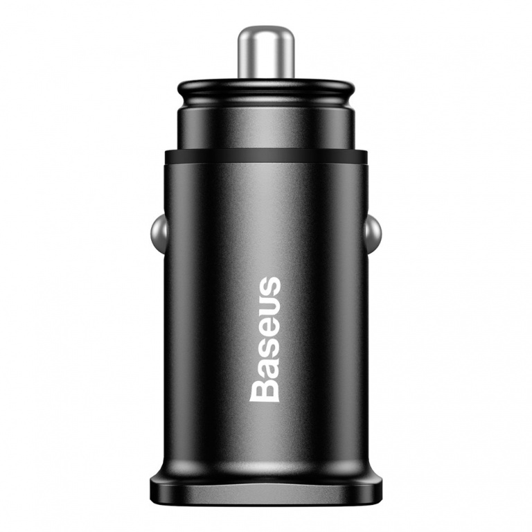 Incarcator Auto Inteligent Baseus Smart Car Charger 2x USB QC3.0 Quick Charge 3.0 SCP AFC 30W Negru CCALL-DS01