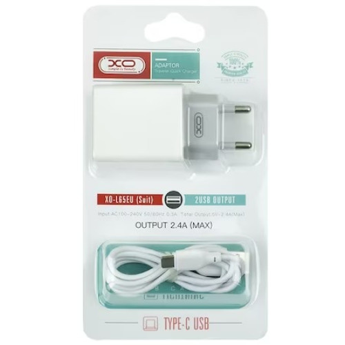 Incarcator retea USB 2.4A cu cablu Type-