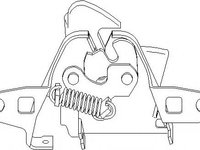 Inchizator capota motor VW POLO (6N1), VW GOLF Mk III (1H1), VW GOLF Mk III Estate (1H5) - TOPRAN 108 662