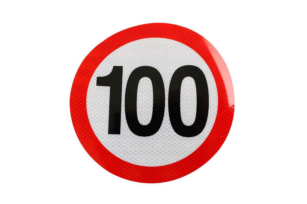 Indicator reflectorizant, HICO, limitare viteză 100 km/h clasa II