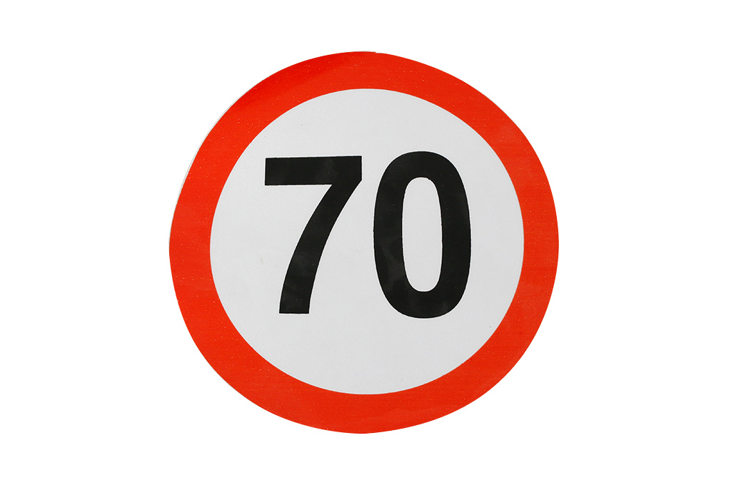 Indicator reflectorizant, HICO, limitare viteză 70km/h