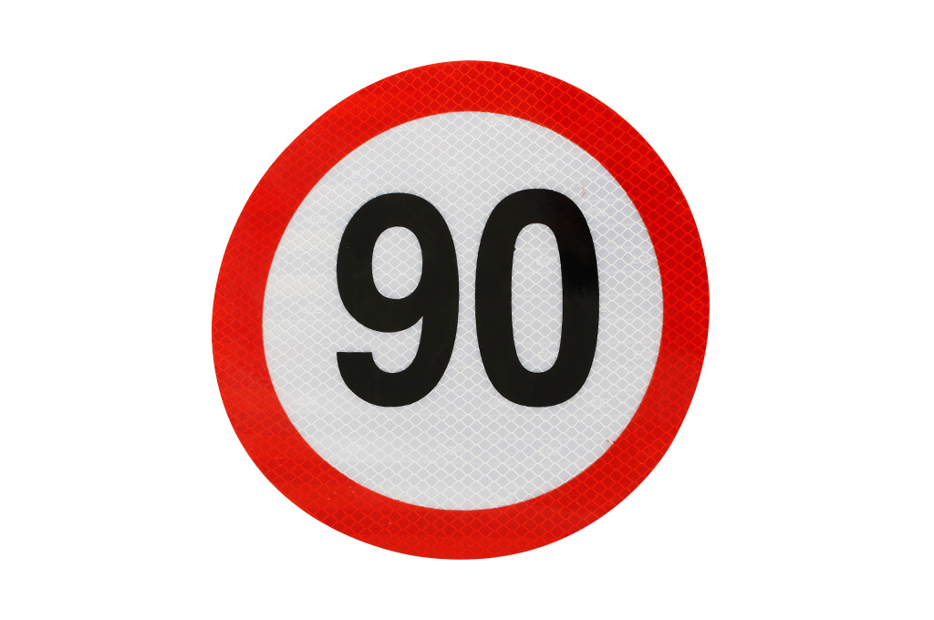 Indicator reflectorizant, HICO, limitare viteză 90 km/h clasa II