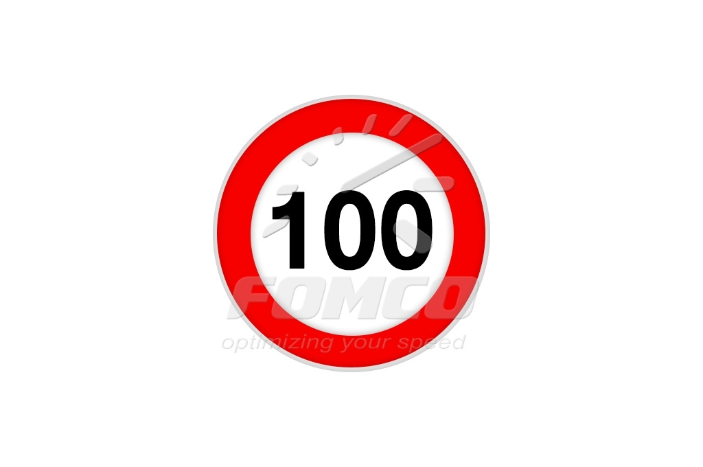 Indicator reflectorizant limită viteză CL I 100 KM/H