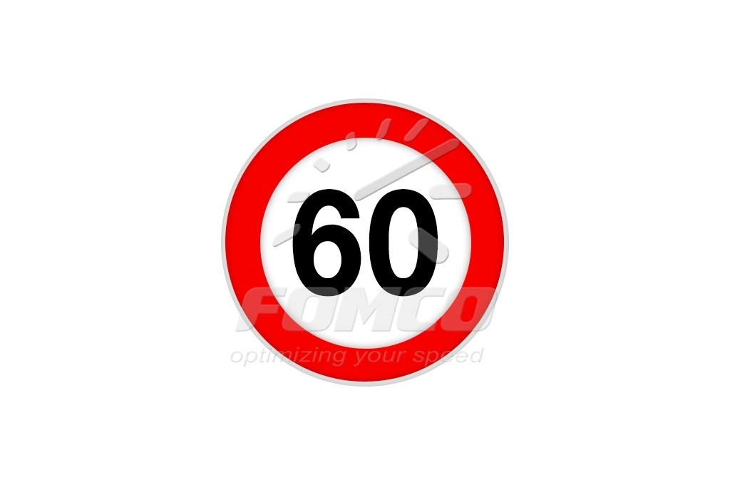 Indicator reflectorizant limită viteză CL I 60 KM/H