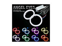 Inele angel eyes LED COB 12V waterproof Diametru: 80 mm Cod: HH-YG80 - Albastru HH-YG80B