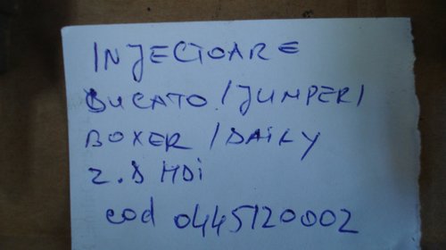 INJECTOARE BOSCH FIAT DUCATO 2.8 / PEUGEOT BOXER 2.8 COD 0445120002