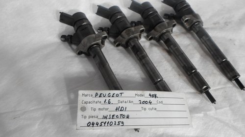 Injectoare Peugeot 206 2005 Cod:0 445 110 259