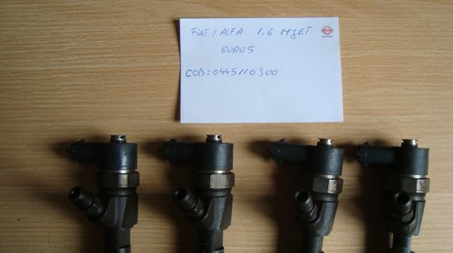 Injector 1.6 mjet Fiat Alfa Romeo Bosch cod 0445110300